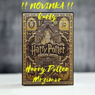 Nádherné dílenské zpracování papírových karet♣️ z dílny Theory11🎲. Krásné karty🃏🃏 Harry Potter s motivem Mrzimor právě...