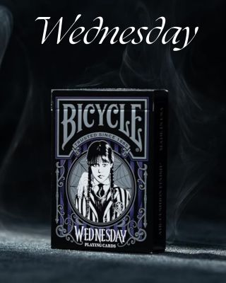 🖤 NOVINKA právě naskladněna! 🖤 Vstup do temného světa Akademie Nevermore s hracími kartami Bicycle Wednesday! 🕸️ Gotická...